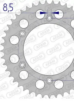 AFAM - REAR ALU 41T, 520 - Sprockets - Lichtgewicht Aluminium Flitsaanbieding