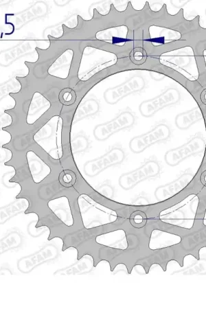 Speciale Aanbieding AFAM - REAR ALU 51T, 520 - Sprockets - Compatibel met Husqvarna en KTM
