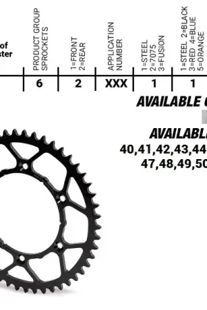 MOTO MASTER - REAR STEEL ULTRALIGHT 51T - Sprockets - 520 Gereduceerde Prijs