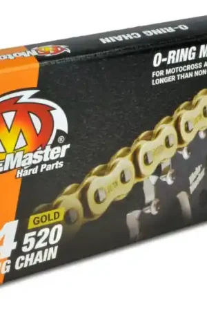 MOTO MASTER - 520 V4 GOLD 120 - Chains - PRESSFIT LINK Nieuw Model