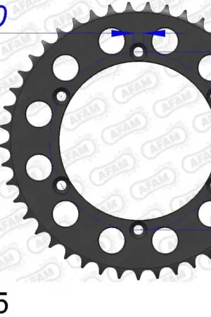 AFAM - REAR ALU 45T, 520 - Sprockets - Kwaliteitsmateriaal Lage Prijs