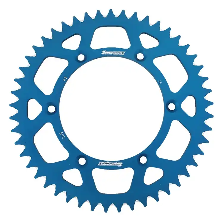 Alleen Vandaag SUPERSPROX - REAR ALU 49T, BLUE, 520 - Sprockets - Lichtgewicht en Sterk
