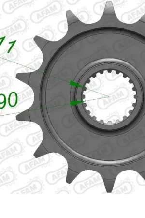 Finale Uitverkoop AFAM - FRONT 14T, 520 - Sprockets - Compatibel met Yamaha