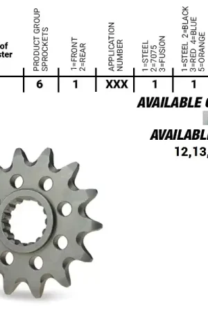 MOTO MASTER - FRONT STEEL 14T - Sprockets - 520 Budget