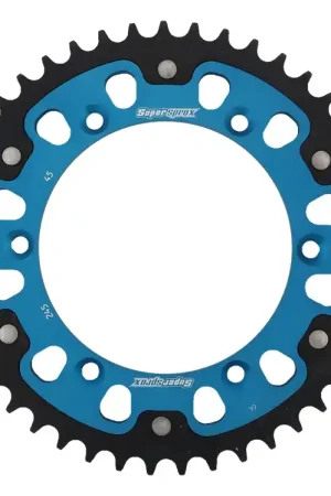 Lage Prijs SUPERSPROX - REAR STEALTH 45T - Sprockets - Blue 520