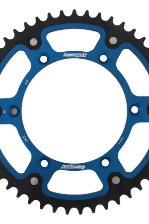 SUPERSPROX - REAR STEALTH 49T - Sprockets - Blauw, 520 Hete Deal