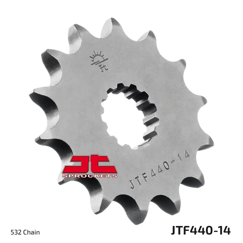 JT SPROCKETS - FRONT STEEL 14T, 532 - Sprockets - Geschikt voor diverse Suzuki modellen Snelle Levering