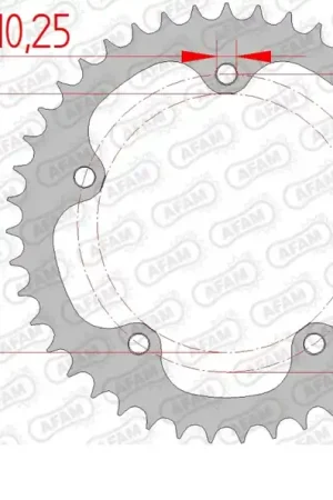 AFAM - REAR STEEL 41T, 525 - Sprockets - Geschikt voor MV Agusta Premium