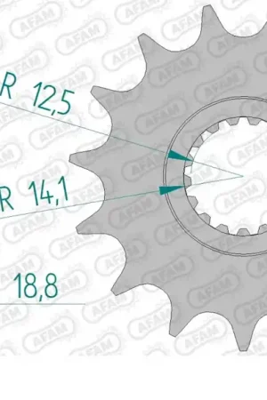 AFAM - FRONT 16T, 525 - Sprockets - 16T voor optimale prestaties Nieuw