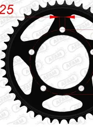 Bestel Nu AFAM - REAR STEEL 41T, 525 - Sprockets - Kwaliteit en Duurzaamheid