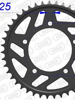 Fabrieksprijs AFAM - REAR ALU 42T, 525 - Sprockets - Lichtgewicht Aluminium