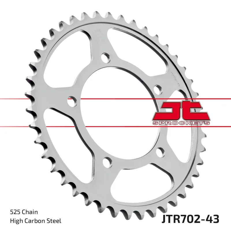 JT SPROCKETS - REAR STEEL 43T, 525 - Sprockets - Hoogwaardige staalconstructie Actieprijs