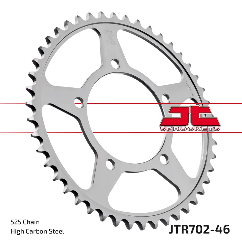 JT SPROCKETS - REAR STEEL 46T, 525 - Sprockets - Staal Alleen Vandaag
