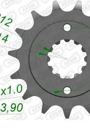 Bestseller AFAM - FRONT 16T, 525 - Sprockets - Geschikt voor Honda Cbr en Xrv