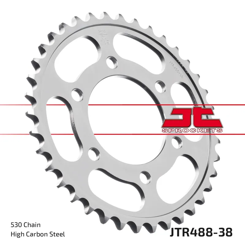 JT SPROCKETS - REAR STEEL 38T, 530 - Sprockets - Staal Ambachtelijk