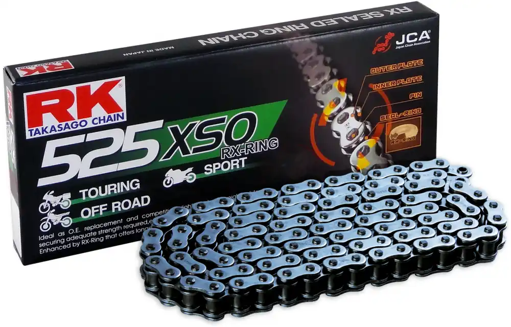 Koopje RK - 525XRE - Chain Kits - 122 CLF RIVET & SPROCKETS