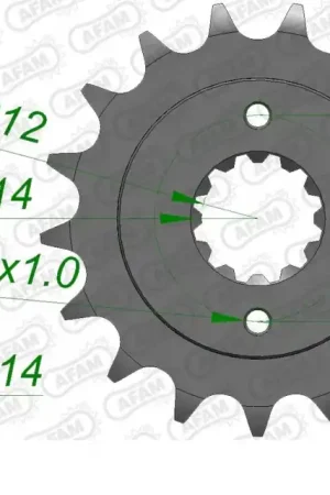 AFAM - FRONT 17T, 525 - Sprockets - 17T voor optimale prestaties Alleen Vandaag