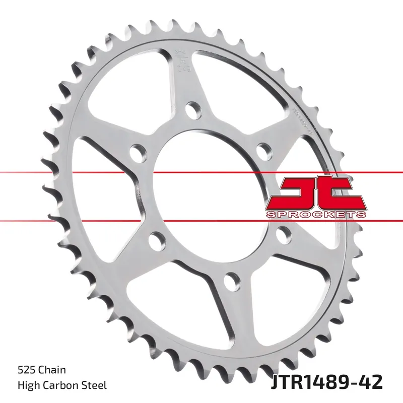 In De Mode JT SPROCKETS - REAR STEEL 42T, 525 - Sprockets - Compatibel met Kawasaki