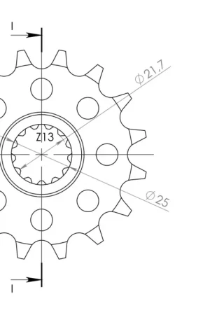 SUPERSPROX - FRONT 15T, 525 - Sprockets - 15T, 525 Origineel