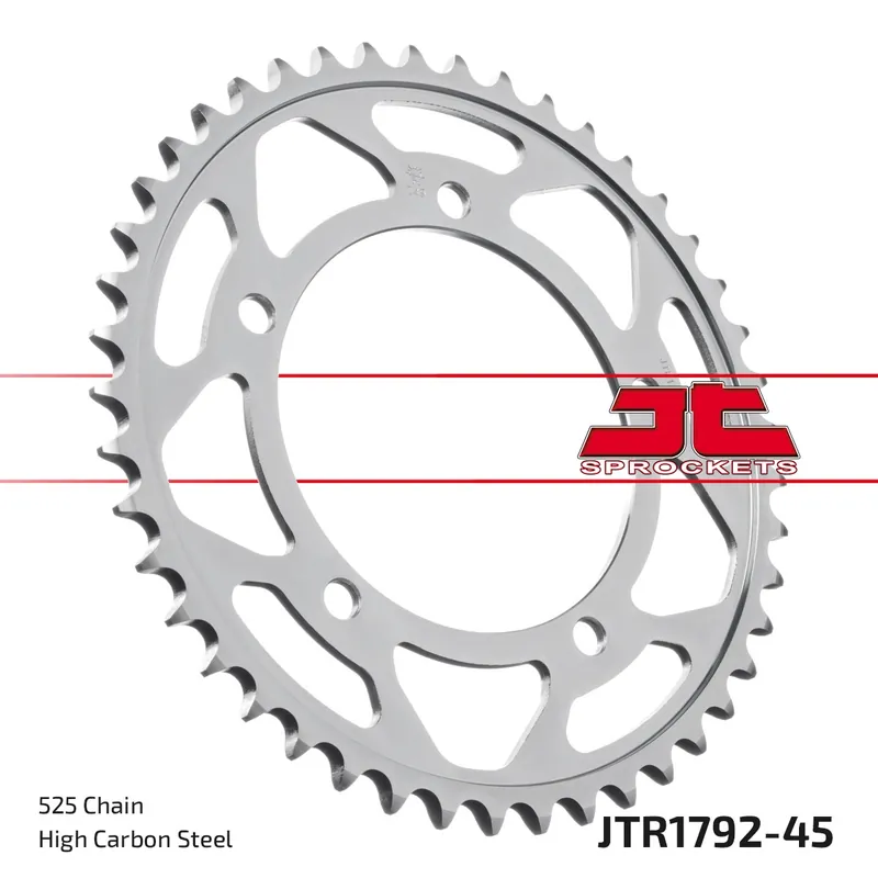 Gereduceerde Prijs JT SPROCKETS - REAR STEEL 45T, 525 - Sprockets - Stevig materiaal