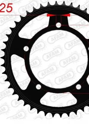 Beste Prijs AFAM - REAR STEEL 47T, 525 - Sprockets - Stevig Staal