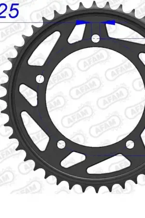 AFAM - REAR ALU 44T, 525 - Sprockets - Aluminium 44T Actieprijs