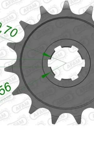 Professioneel AFAM - FRONT 14T, 520 - Sprockets - 14T