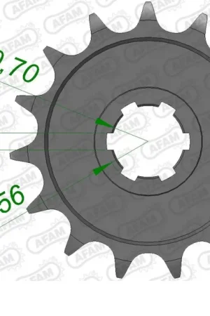AFAM - FRONT 17T, 520 - Sprockets - 17T, 520 In De Mode