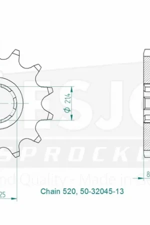 ESJOT - FRONT 13T, 520 - Sprockets - 13T Goedkoop