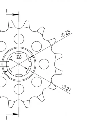 SUPERSPROX - FRONT 15T, 520 - Sprockets - 15T 520 Betrouwbaar