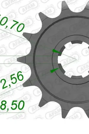 Lage Kosten AFAM - FRONT 14T, 520 - Sprockets - 14T