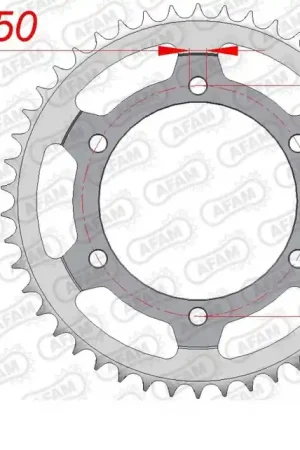 AFAM - REAR STEEL 44T, 525 - Sprockets - Sterke constructie Gecertificeerd