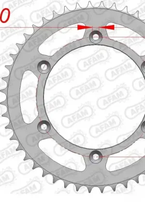 Exclusieve Aanbieding AFAM - REAR STEEL 44T, 520 - Sprockets - Hoogwaardige staalconstructie