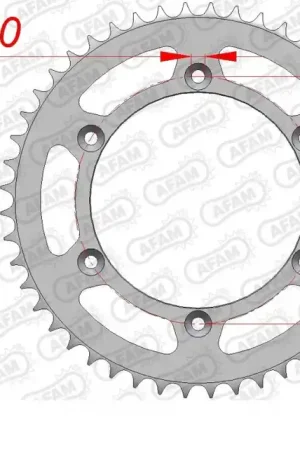 Favoriet AFAM - REAR STEEL 46T, 520 - Sprockets - Geschikt voor diverse modellen