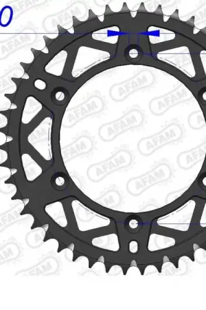 AFAM - REAR ALU 49T, 520 - Sprockets - Lichtgewicht Aluminium Origineel