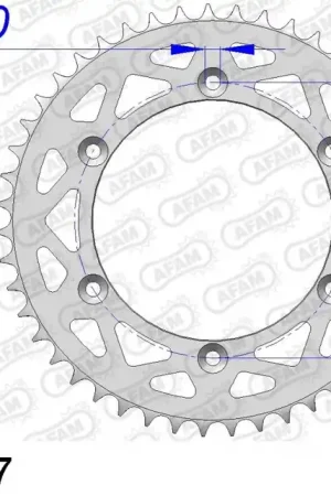 AFAM - REAR ALU 47T, 520 - Sprockets - Lichtgewicht Aluminium Weekendaanbieding