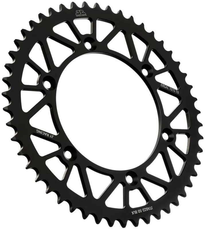 Meest Verkocht JT SPROCKETS - REAR RACELITE ALU 50T BLACK, 520 - Sprockets - Lichtgewicht aluminium