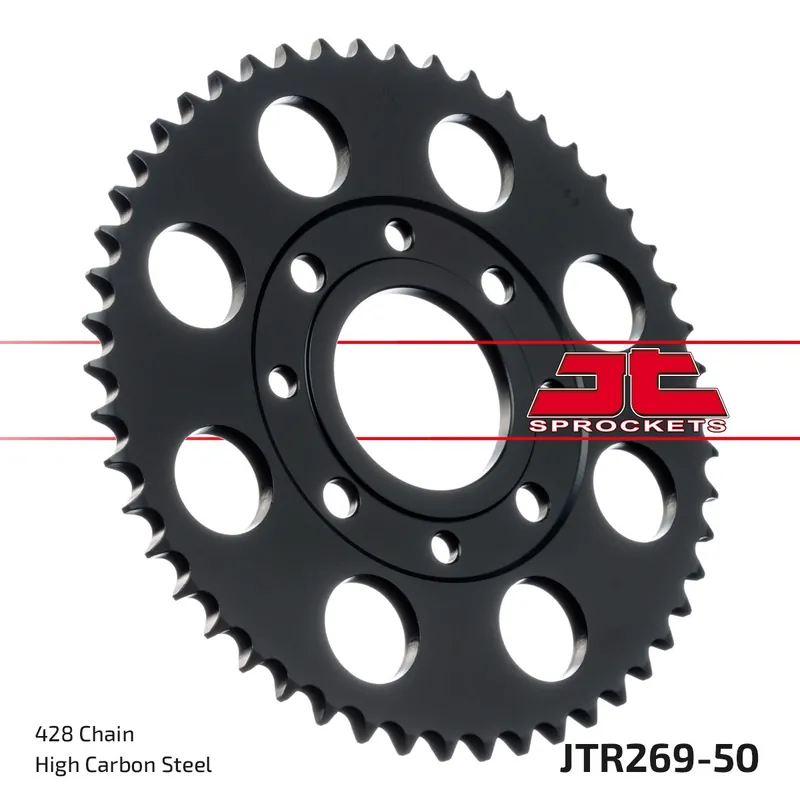 JT SPROCKETS - REAR STEEL 50T, 428 - Sprockets - 50T In De Mode