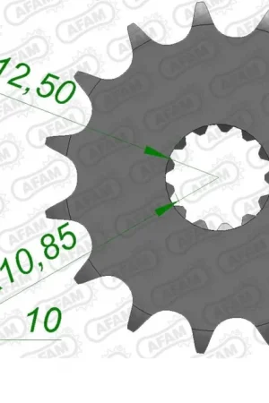 AFAM - FRONT 14T, 520 - Sprockets - Compatibel met diverse motoren Wereldwijde Verzending