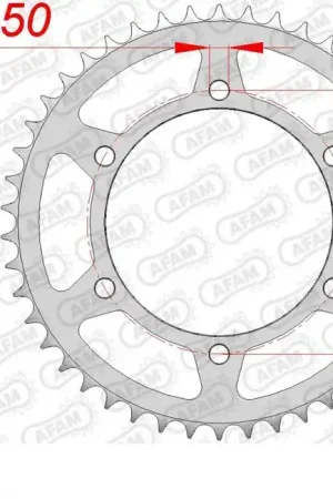 Modern AFAM - REAR STEEL 48T, 520 - Sprockets - Staal