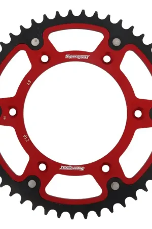 In De Mode SUPERSPROX - REAR STEALTH 49T - Sprockets - Rood 520