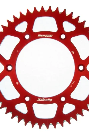 SUPERSPROX - REAR ALU 50T, RED, 520 - Sprockets - Achtertandwiel Direct Verzonden