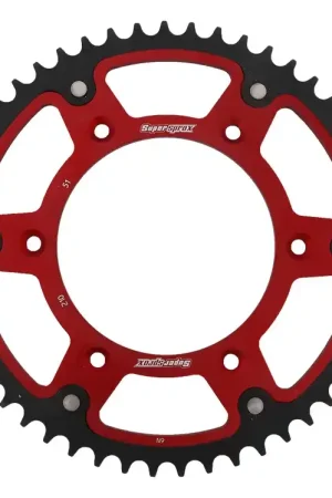 Korting SUPERSPROX - REAR STEALTH 51T, RED, 520 - Sprockets - Hoogwaardige prestaties