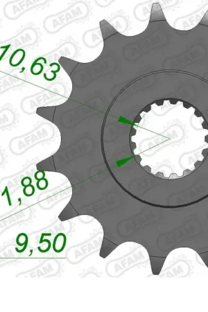 AFAM - FRONT 16T, 520 - Sprockets - Geen specifieke modellen Merkproduct