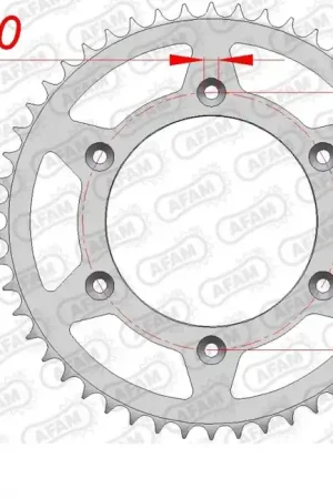 Fabrieksprijs AFAM - REAR STEEL 47T, 520 - Sprockets - Hoogwaardige staalconstructie