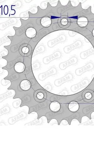 AFAM - REAR ALU 37T, 525 - Sprockets - Compatibel met Ducati Betrouwbaar
