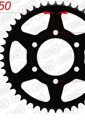 Modern AFAM - REAR STEEL 46T, 520 - Sprockets - Compatibel met diverse motoren
