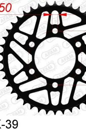 AFAM - REAR STEEL 39T, 520 - Sprockets - Staal Merkproduct