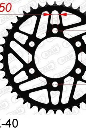 Modern AFAM - REAR STEEL 40T, 520 - Sprockets - Staal