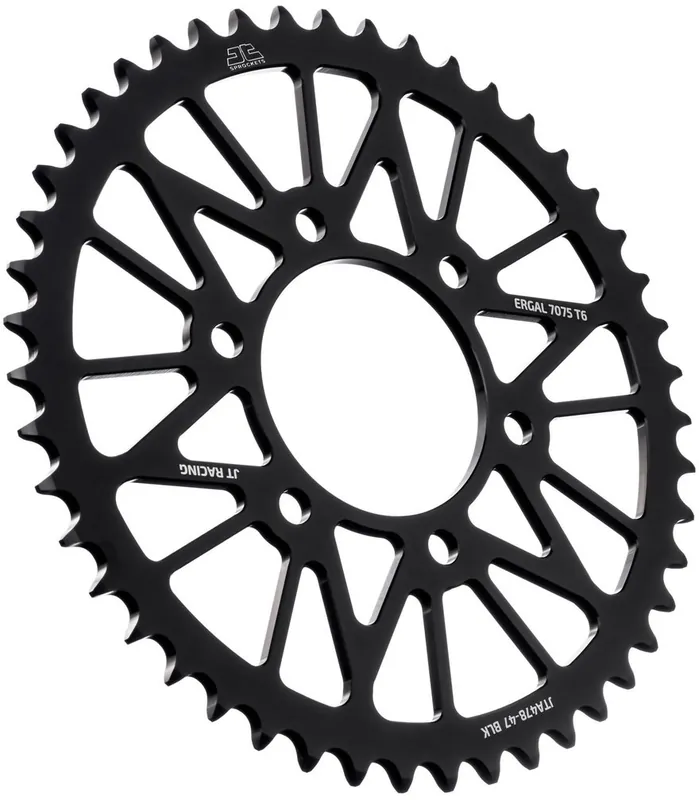 Favoriet JT SPROCKETS - REAR RACELITE ALU 47T BLACK, 520 - Sprockets - Lichtgewicht, Duurzaam, Perfect voor Motoren
